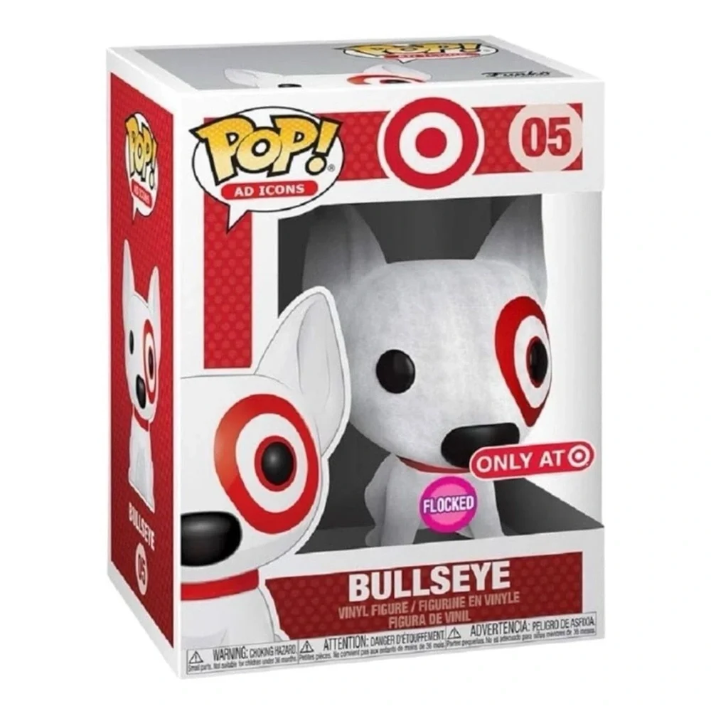 Funko POP! Ad Icons Target - Bullseye Flocked with Red Collar Protector included